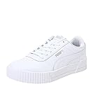 PUMA Damen Carina L Sneaker, White White Silver, 39 EU