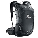 Salomon Trailblazer 20 Unisex Rucksack für Wandern, Perfekt für Laufen, Wandern und Radfahren, Schwarz, Kapazität für bis zu 20 Liter